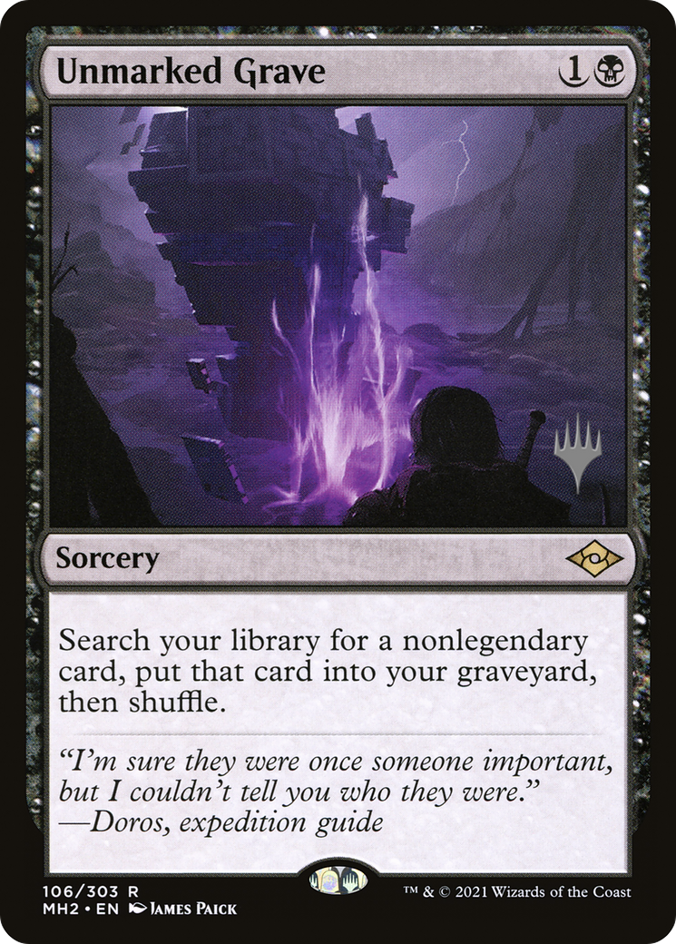 Unmarked Grave (Promo Pack) [Murders at Karlov Manor Promos] - Trinity Hobby
