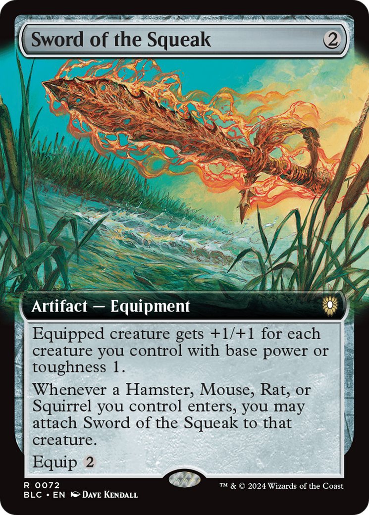 Sword of the Squeak (Extended Art) [Bloomburrow Commander] - Trinity Hobby