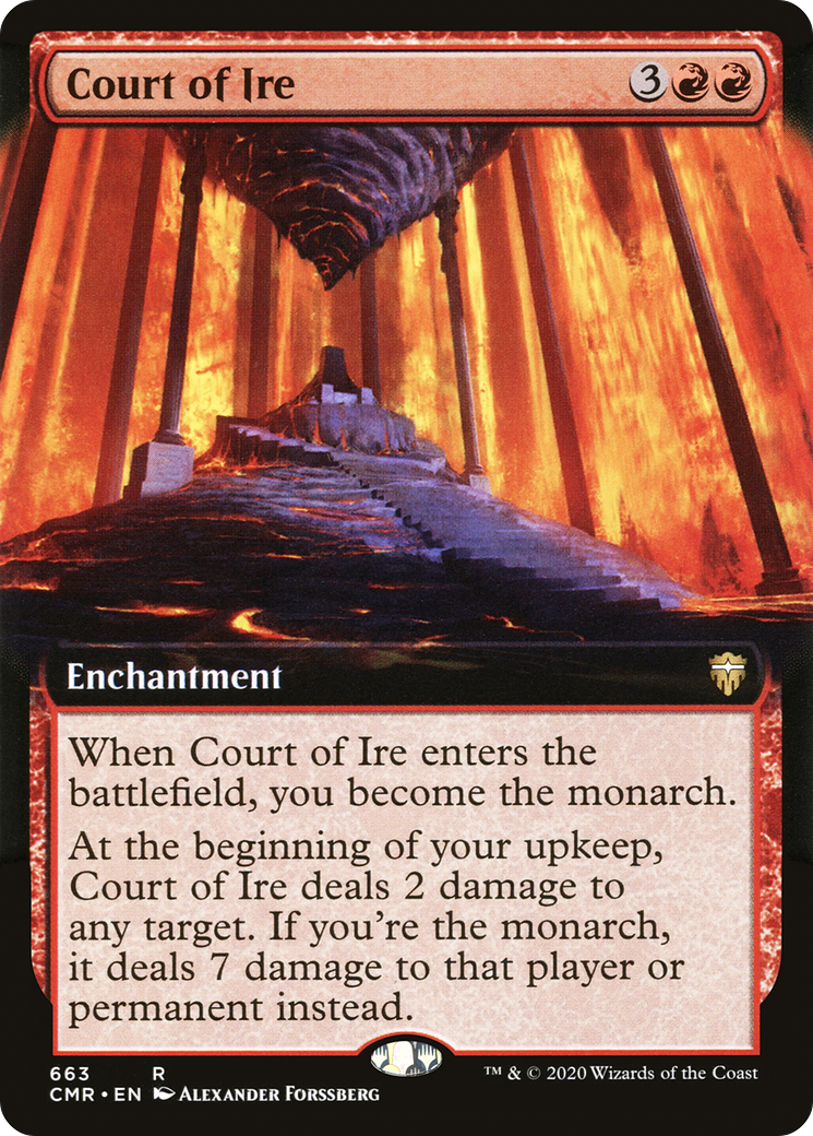 Court of Ire (Extended Art) [Commander Legends] - Trinity Hobby
