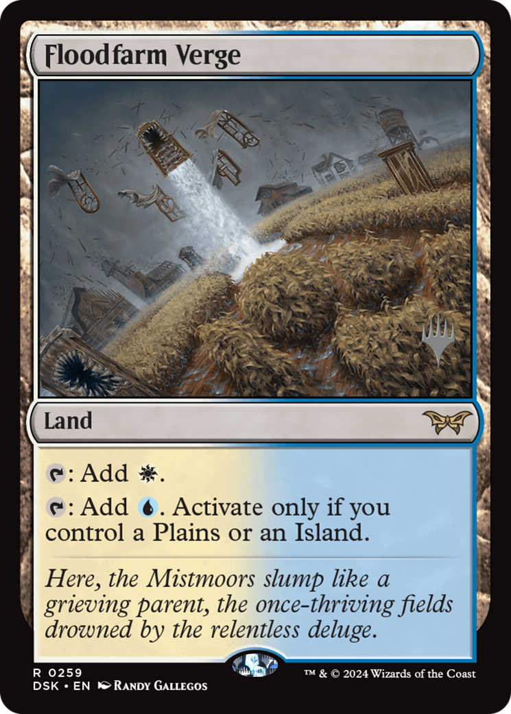 Floodfarm Verge (Promo Pack) [Duskmourn: House of Horror Promos] - Trinity Hobby