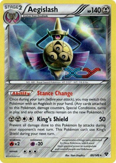 Aegislash (86/146) (Prerelease Promo) [XY: Black Star Promos] - Trinity Hobby