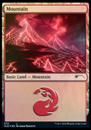 Mountain (Lightning) (570) [Secret Lair Drop Promos] - Trinity Hobby
