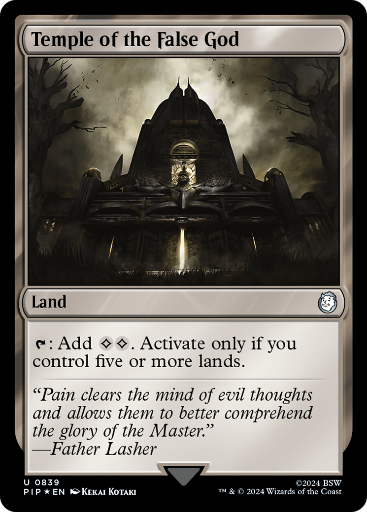 Temple of the False God (Surge Foil) [Fallout] - Trinity Hobby