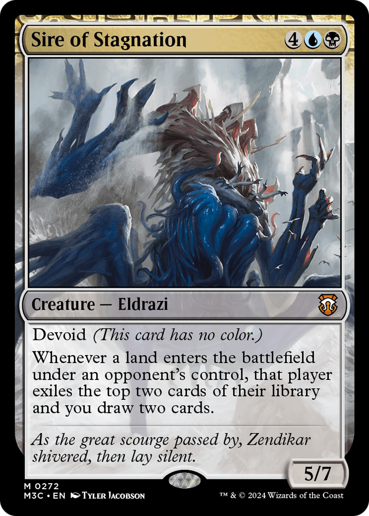 Sire of Stagnation  [Foil]  (M3C-272) - [Modern Horizons 3 Commander]: (devoid) - Trinity Hobby
