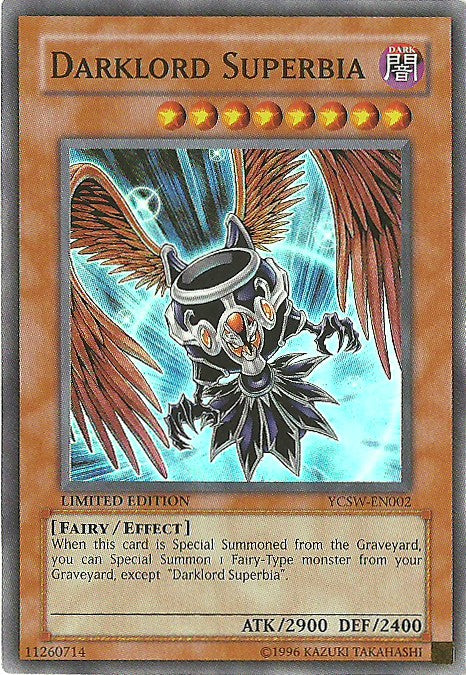Darklord Superbia [YCSW-EN002] Super Rare - Trinity Hobby