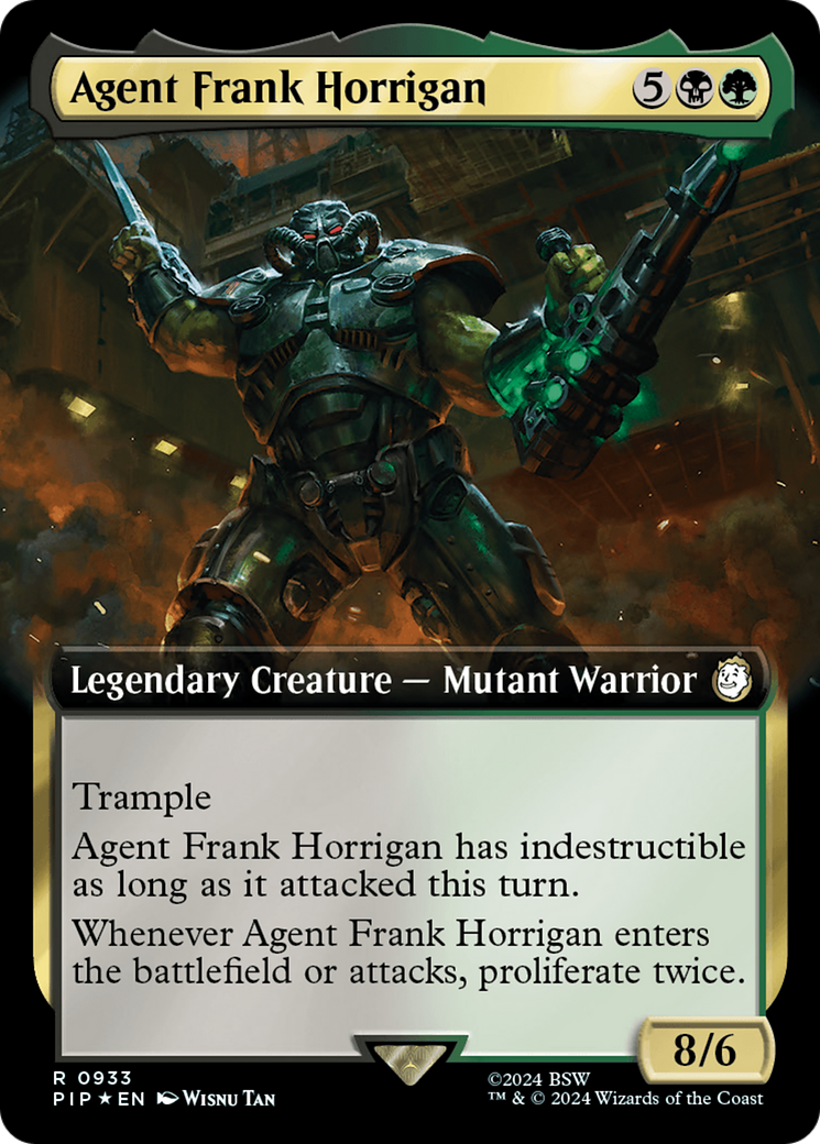 Agent Frank Horrigan (Extended Art) (Surge Foil) [Fallout] - Trinity Hobby