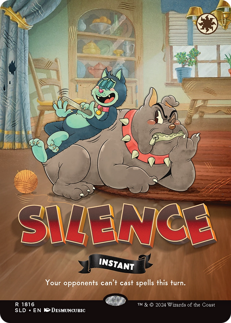 Silence  [Foil]  (SLD-1816) - [Secret Lair Drop] (Borderless) - Trinity Hobby