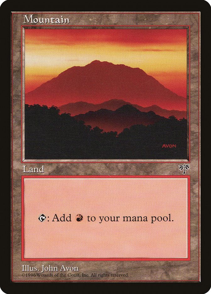 Mountain (Red Signature) [Mirage] - Trinity Hobby