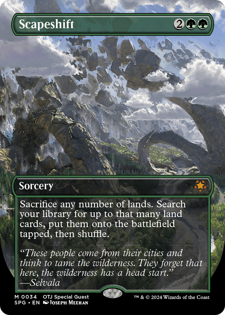 Scapeshift (Borderless) [Outlaws of Thunder Junction Special Guests] - Trinity Hobby