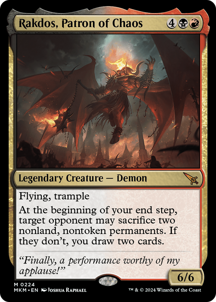 Rakdos, Patron of Chaos [Murders at Karlov Manor] - Trinity Hobby