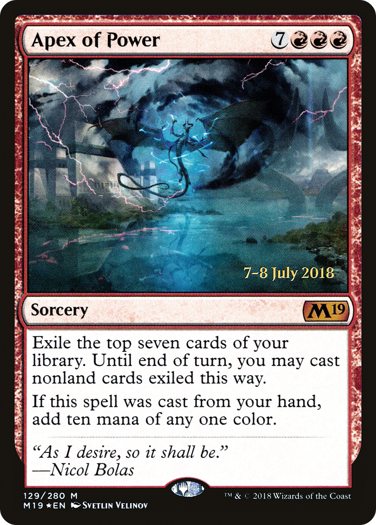 Apex of Power [Core Set 2019 Prerelease Promos] - Trinity Hobby