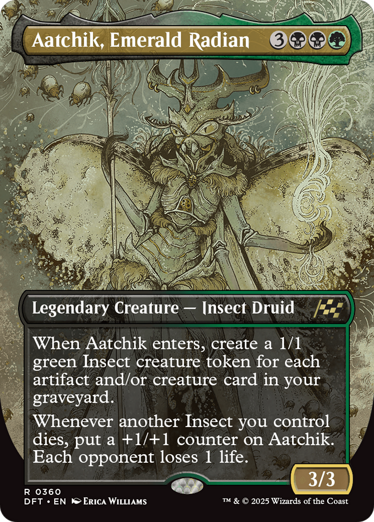 Aatchik, Emerald Radian (Borderless) [Aetherdrift] - Trinity Hobby