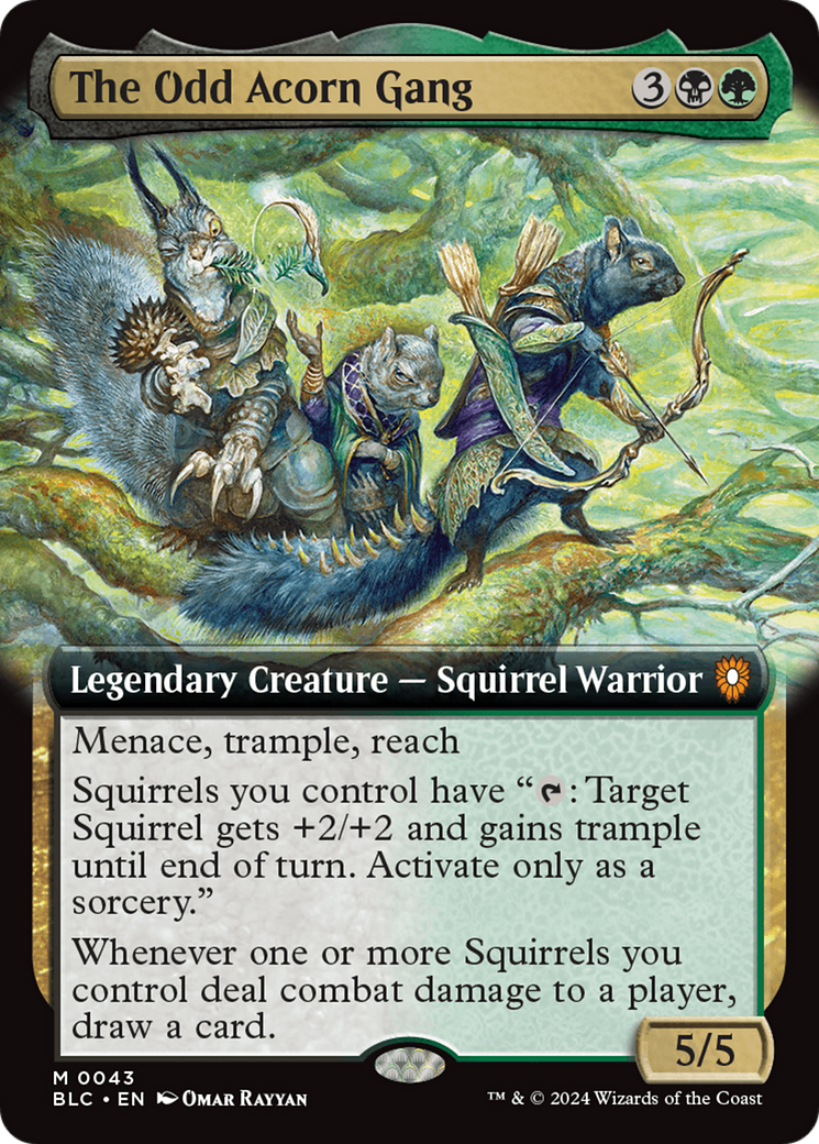The Odd Acorn Gang (Extended Art) [Bloomburrow Commander] - Trinity Hobby