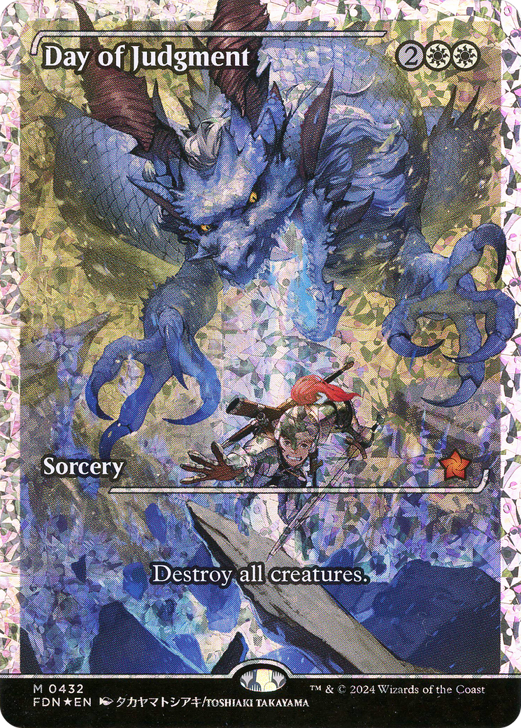 Day of Judgment (Showcase) (Fracture Foil) (Japanese) [Foundations] - Trinity Hobby