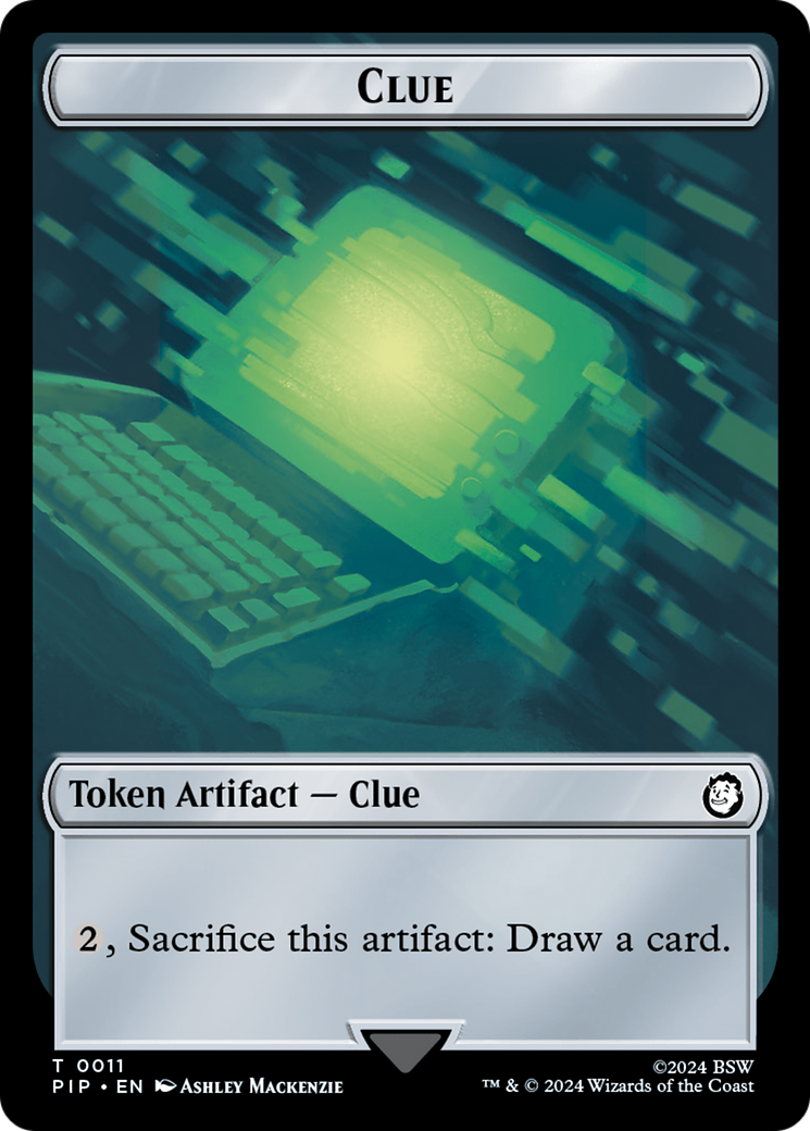 Energy Reserve // Clue Double-Sided Token [Fallout Tokens] - Trinity Hobby