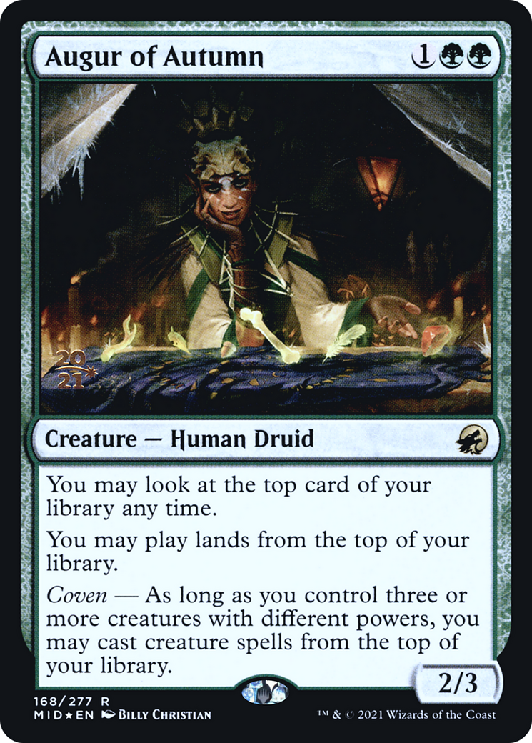 Augur of Autumn [Innistrad: Midnight Hunt Prerelease Promos] - Trinity Hobby