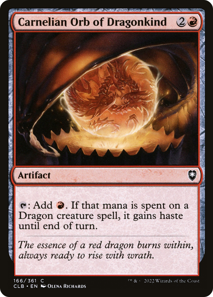 Carnelian Orb of Dragonkind [Commander Legends: Battle for Baldur's Gate] - Trinity Hobby