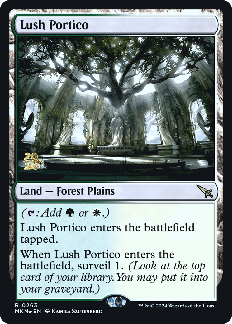 Lush Portico [Murders at Karlov Manor Prerelease Promos] - Trinity Hobby