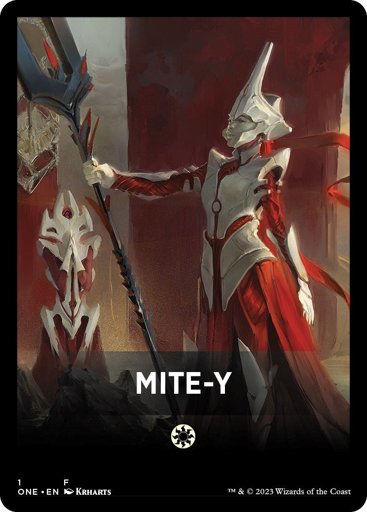 Mite-Y Theme Card [Phyrexia: All Will Be One Tokens] - Trinity Hobby