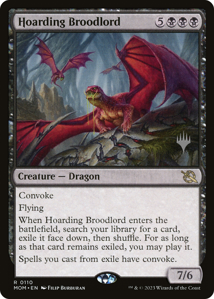 Hoarding Broodlord (Promo Pack) [March of the Machine Promos] - Trinity Hobby