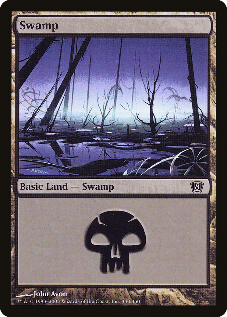 Swamp (340) [Eighth Edition] - Trinity Hobby