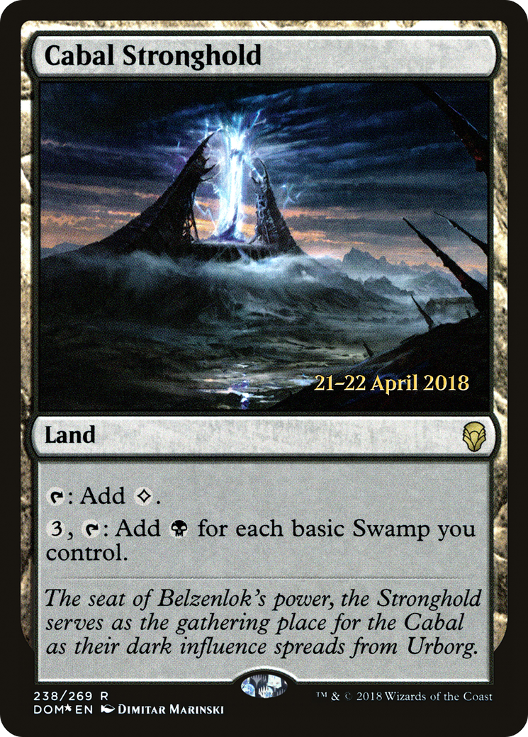 Cabal Stronghold [Dominaria Prerelease Promos] - Trinity Hobby