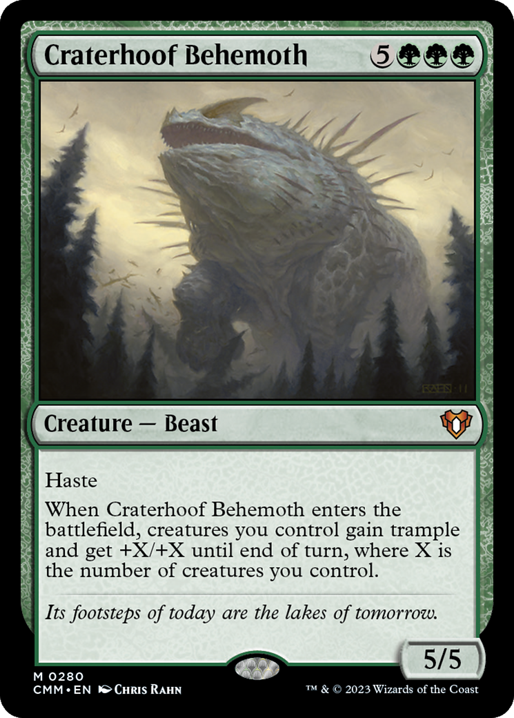 Craterhoof Behemoth [Commander Masters] - Trinity Hobby