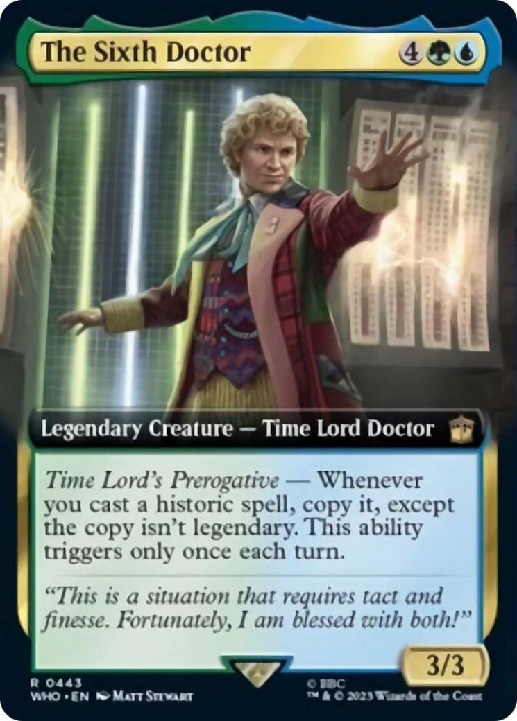 The Sixth Doctor (Extended Art) [Doctor Who] - Trinity Hobby