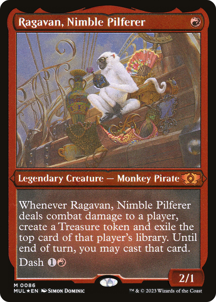Ragavan, Nimble Pilferer (Foil Etched)  [Foil]  (MUL-086) - [Multiverse Legends] - Trinity Hobby