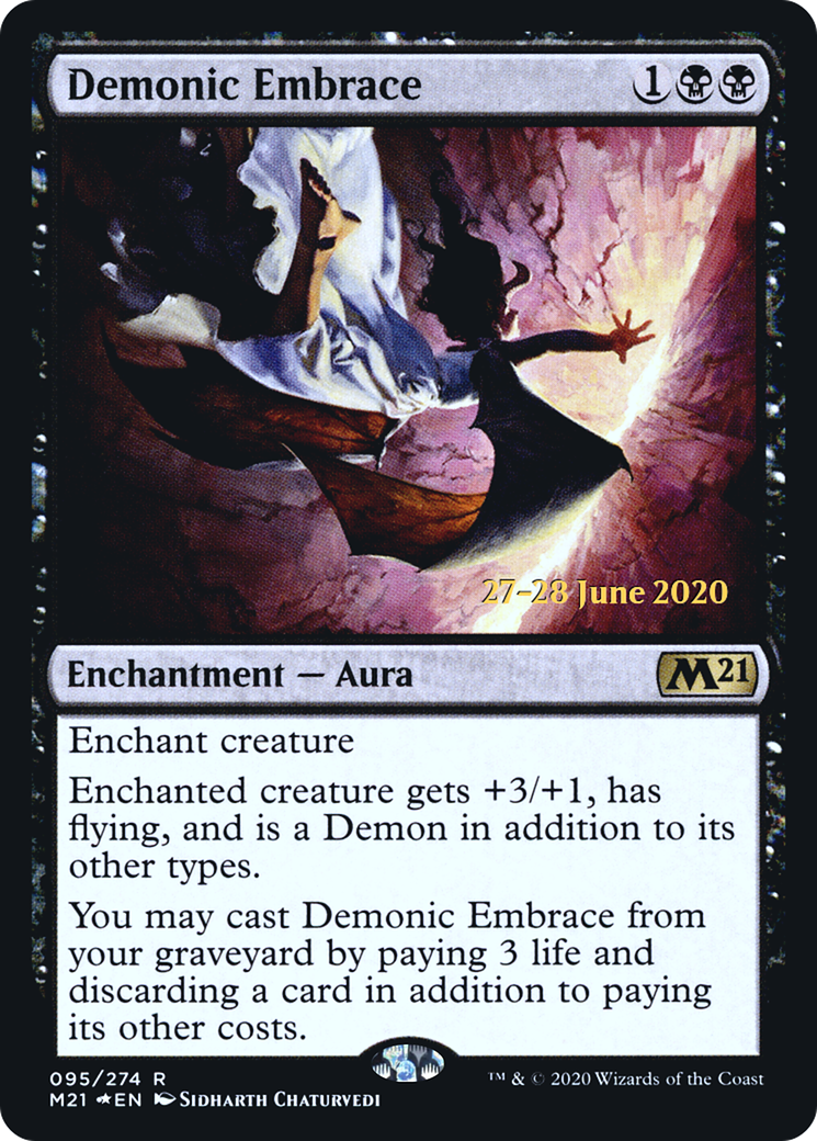 Demonic Embrace [Core Set 2021 Prerelease Promos] - Trinity Hobby