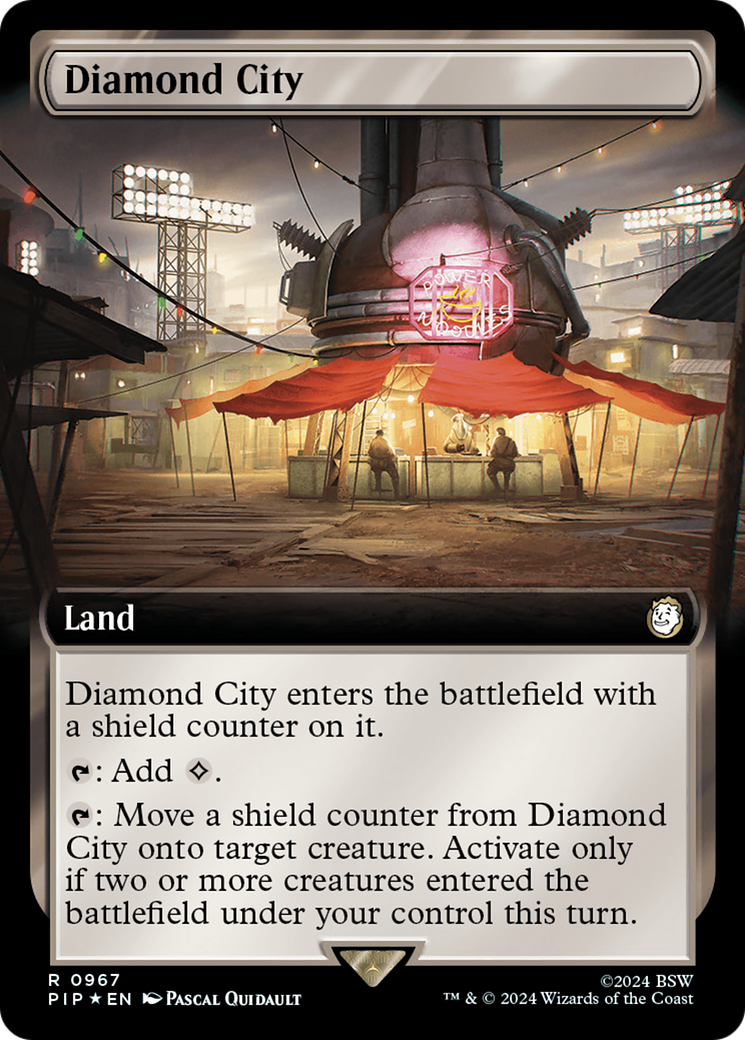 Diamond City (Extended Art) (Surge Foil) [Fallout] - Trinity Hobby