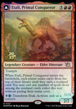 Etali, Primal Conqueror // Etali, Primal Sickness [March of the Machine Prerelease Promos] - Trinity Hobby