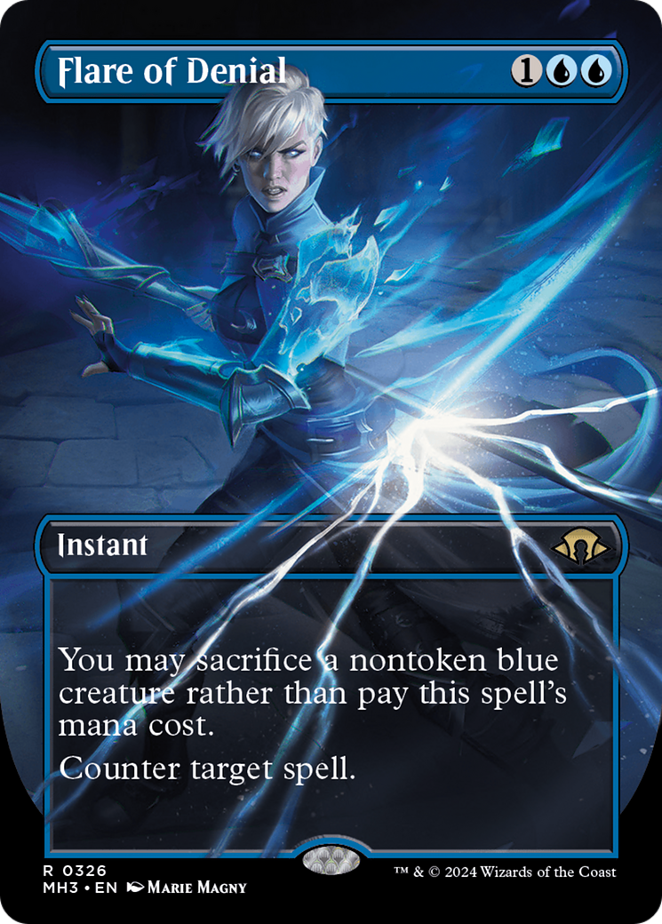 Flare of Denial (Borderless) [Modern Horizons 3] - Trinity Hobby