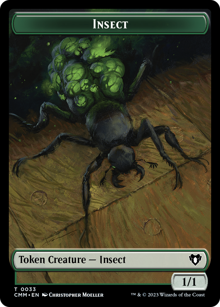 Insect Token [Commander Masters Tokens] - Trinity Hobby