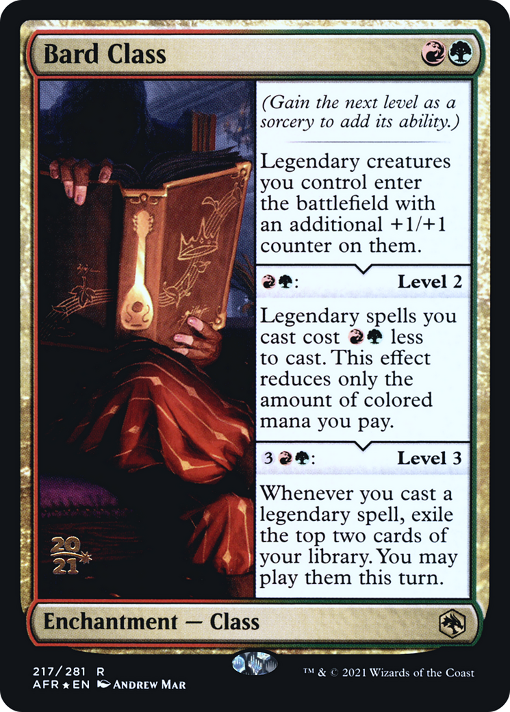 Bard Class [Dungeons & Dragons: Adventures in the Forgotten Realms Prerelease Promos] - Trinity Hobby