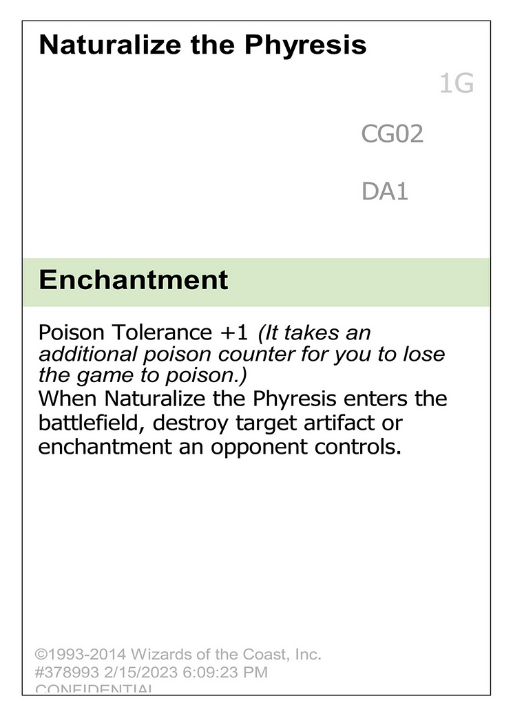 Naturalize the Phyresis [Unknown Event]