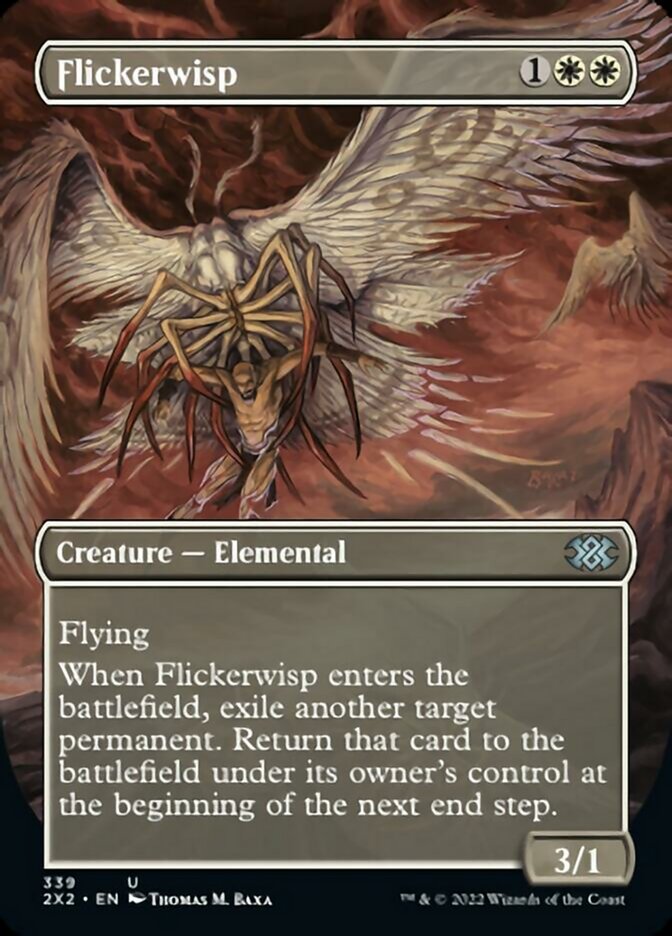 Flickerwisp (Borderless Alternate Art) [Double Masters 2022] - Trinity Hobby