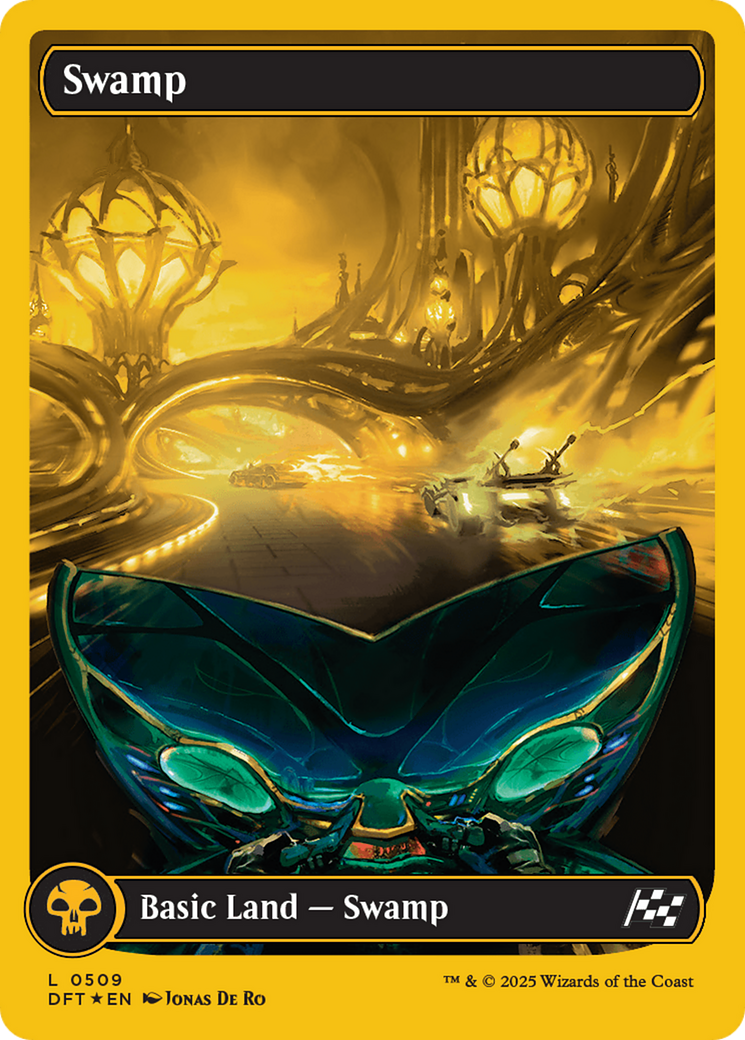 Swamp (0509) (First-Place Foil) [Aetherdrift] - Trinity Hobby