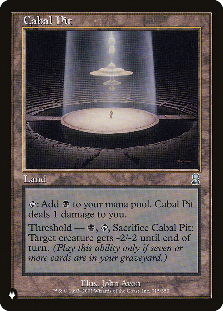 Cabal Pit [The List] - Trinity Hobby