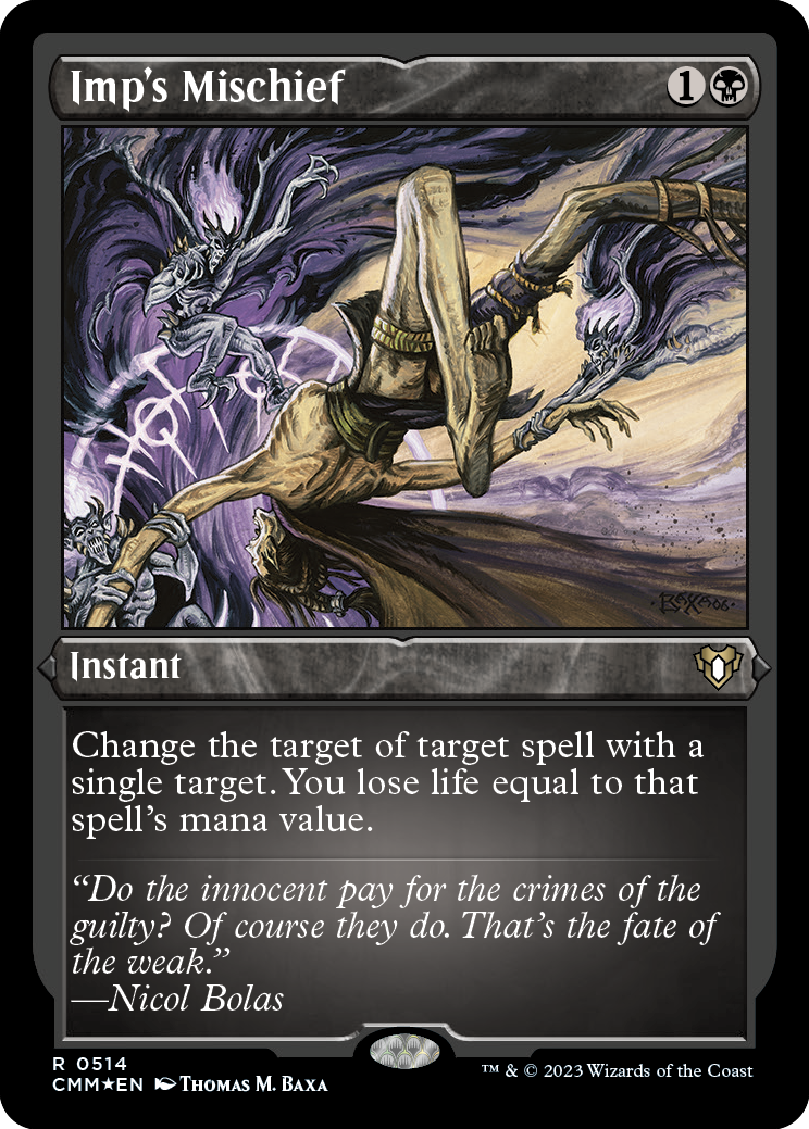 Imp's Mischief (Foil Etched) [Commander Masters] - Trinity Hobby
