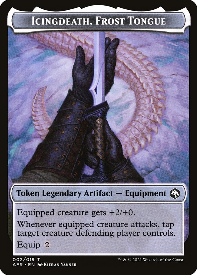 Treasure // Icingdeath, Frost Tongue Double-Sided Token [Dungeons & Dragons: Adventures in the Forgotten Realms Tokens] - Trinity Hobby