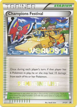 Champions Festival (XY27) (2014 Semi Finalist) [XY: Black Star Promos] - Trinity Hobby