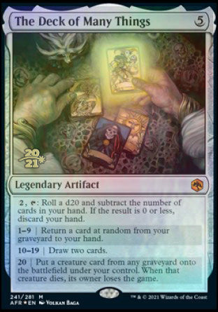 The Deck of Many Things [Dungeons & Dragons: Adventures in the Forgotten Realms Prerelease Promos] - Trinity Hobby