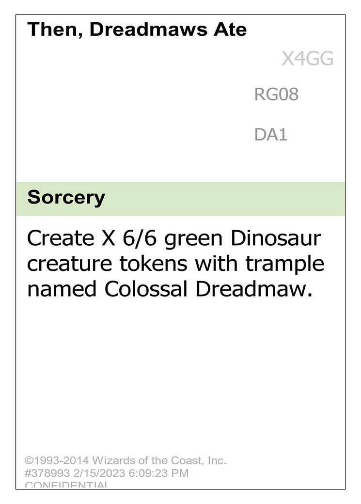 Then, Dreadmaws Ate [Unknown Event]