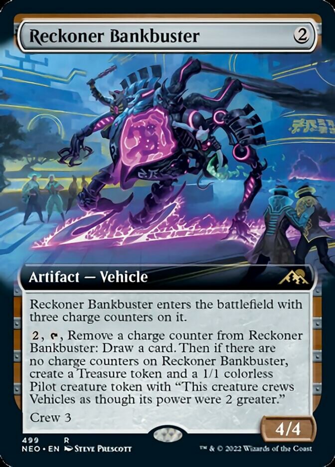 Reckoner Bankbuster (Extended Art) [Kamigawa: Neon Dynasty] - Trinity Hobby