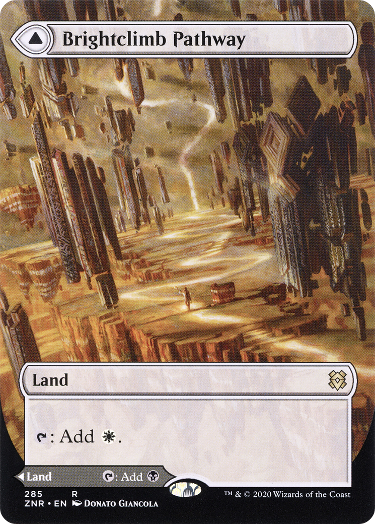 Brightclimb Pathway // Grimclimb Pathway (Borderless Alternate Art) [Zendikar Rising] - Trinity Hobby