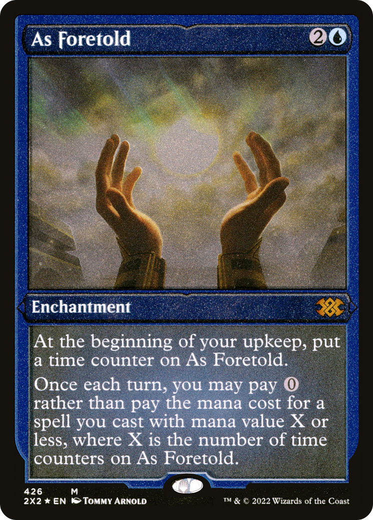 As Foretold  [Foil]  (2X2-426) - [Double Masters 2022] - Trinity Hobby