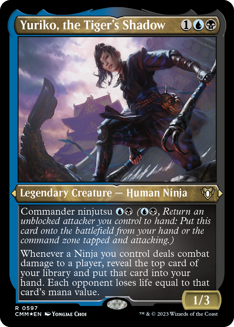 Yuriko, the Tiger's Shadow (Foil Etched) [Commander Masters] - Trinity Hobby