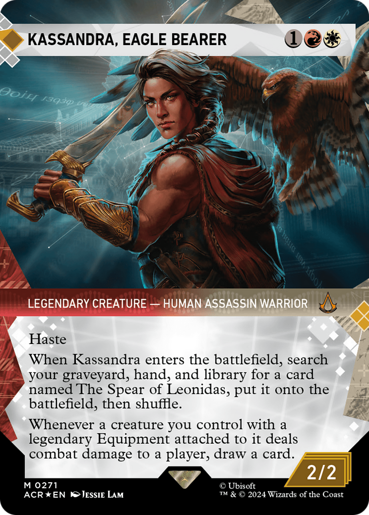 Kassandra, Eagle Bearer (Showcase) (Textured Foil) [Assassin's Creed] - Trinity Hobby