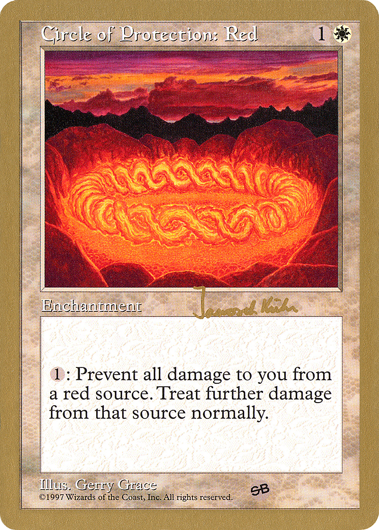 Circle of Protection: Red (Janosch Kuhn) (SB) [World Championship Decks 1997] - Trinity Hobby